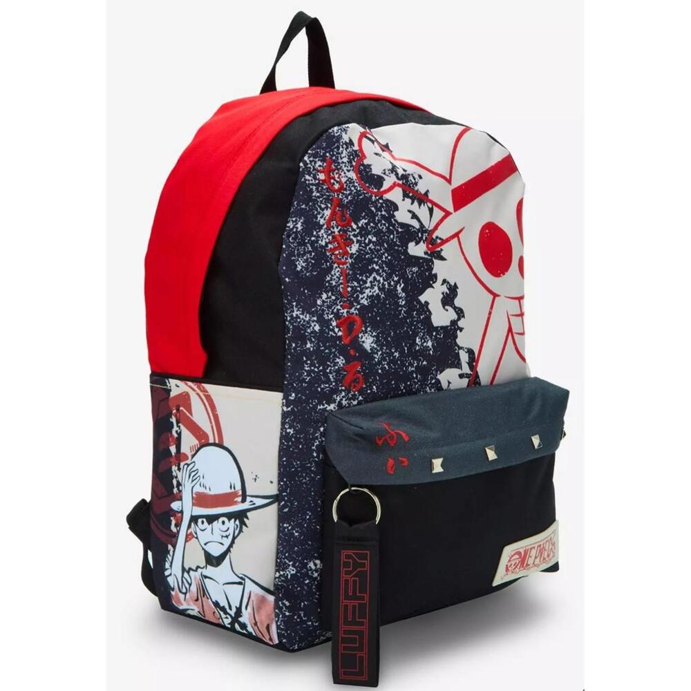 One Piece Luffy Straw Hat Backpack Bioworld New With tags Jolly Roger 12x6.5x18"